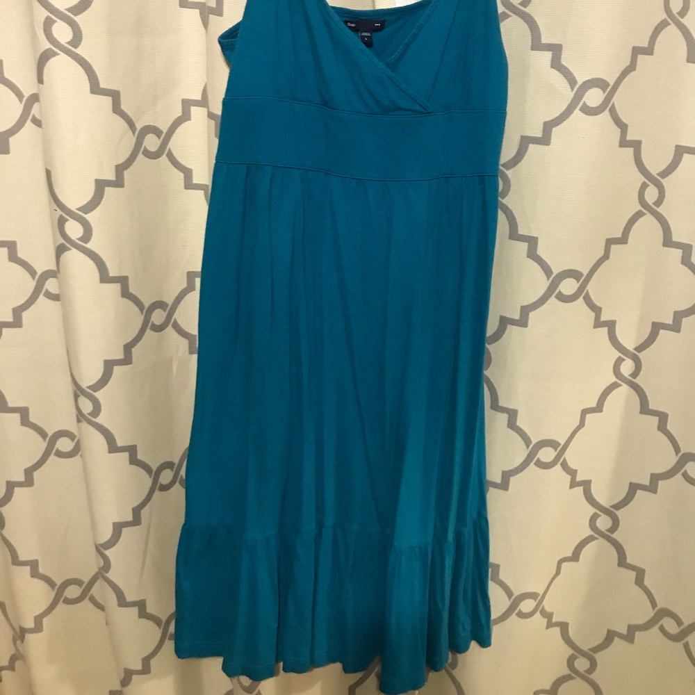 Turquoise gap knit dress